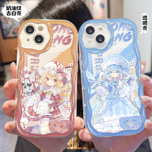 霖䄸衍东方project魔理沙古明地恋手机壳适用华为小米OPPOvivoy78苹果15 奶油纹透明壳-W14108 iPhone 其他型号