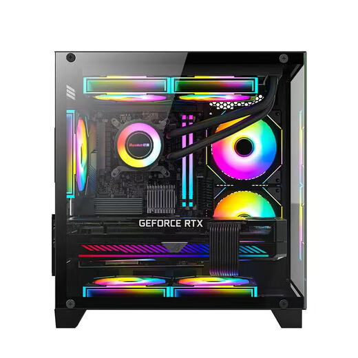 Colorful Intel 14600KF DIY game console/5060Ti/5060/5050/no card design productivity high-end e-sports game live broadcast chicken eternal robbery delta configuration 5 14600KF+5060Ti 8G black