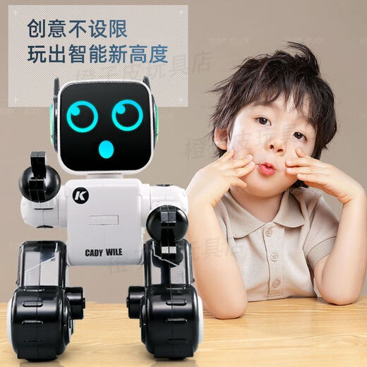 Xiaomi Youpin Robot Children's Toys Girls and Boys Intelligent Dialogue Early Church Dance Electric Remote Control Robot Interaction K10 Red Deluxe Edition APP Control Standard Single Battery Edition