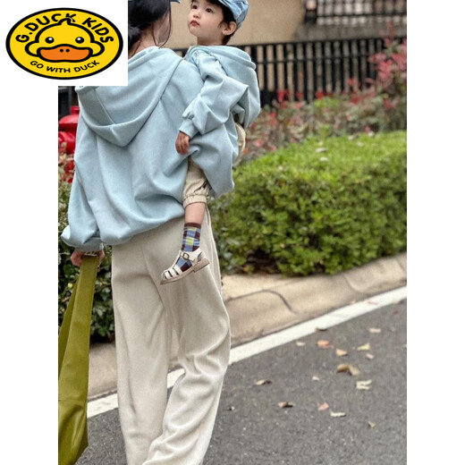 G.duck's special parent-child wear, spring and autumn sweatshirts, mother-and-daughter wear tops, long-sleeved sweatshirts, dopamine-like parent-child wear, mother-and-child wear, regular sweatshirt, unisex code, 170, adult size M, 98-118 Jin Jin equals 0.5 kg