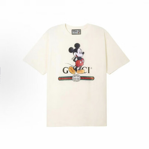 古驰（GUCCI） Love Parade FW22 字母圆领短袖  落肩袖T恤 女款 七夕送礼 灰白色565806-XJB66-9756 3XL
