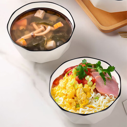 Jiwu Forest One-person meal bowl and plate set tableware set bowl and chopsticks combination plate bowl home gift diamond bowl 8-piece set