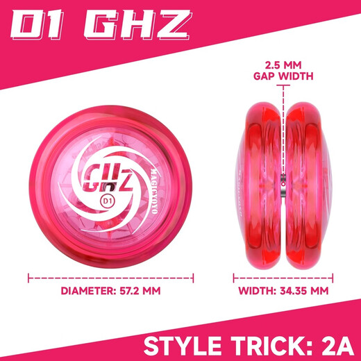 Qili Colorida Ghost Hand 2a Yo-Yo-Children's Swilling Live Sleeping Yo-Yo-Yo-Yo Segencero Top Basic Rotario Bola de bola yoyo Toy D3 Transparente Purple