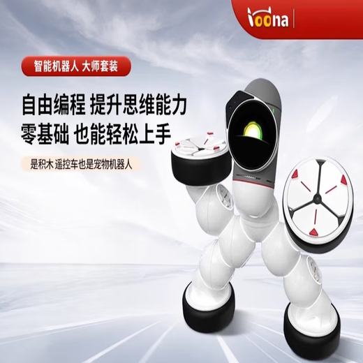 Clicbot Robot Robot Robot Robot Toy Máquina de empalme modular Dog Children Adultos Regalo SF Programación avanzada Robot + Módulo de prueba de rango
