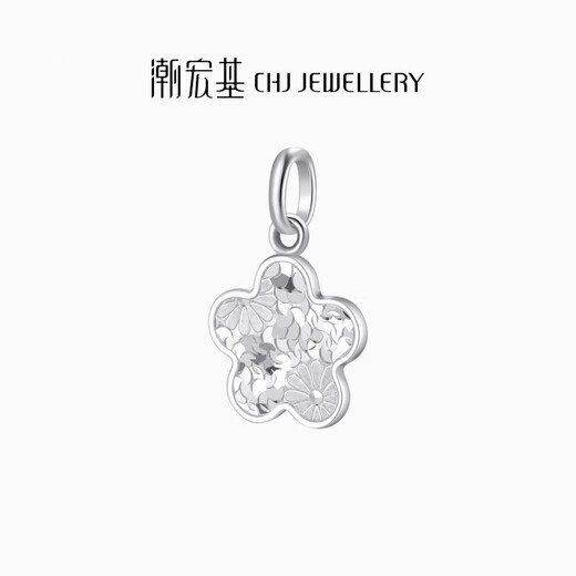 Chao Acer Platinum Crushed Ice Exploding Flower Pendant Women's PT950 Platinum Necklace Birthday Gift Price Single Pendant (including labor cost 260 yuan) 2.85 grams
