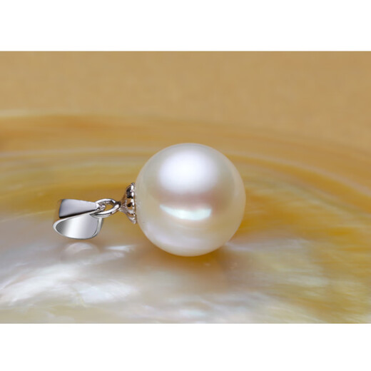 DL 1998 Fat Donglai quality pearl pendant freshwater mother-of-pearl single clavicle chain classic simple 925 silver necklace pendant 8mm-9mm