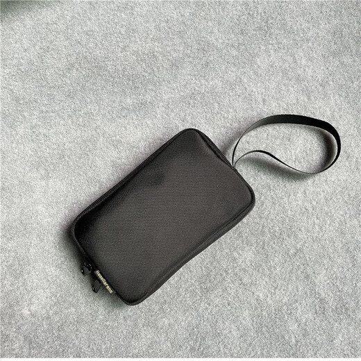 Cool kangaroo Oxford cloth mobile phone coin purse men's small handbag men's mini clutch coin bag nylon canvas simple wallet black