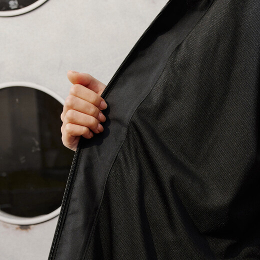 Adidas water-repellent woven hooded jacket for men and women in autumn Adidas official light sports black S