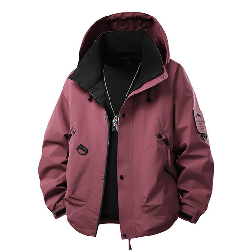 Dances with Wolves 2025 New Jacket Men's Outdoor Work Jacket Couple Single Jacket Cycling Jacket Windproof Mountaineering Jacket 8053 Beige S