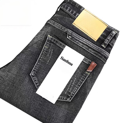 Lee Dprre Summer et automne Nouvel stretch jeans pour hommes Business Loose Loose Casual Large taille haute taille respirante Collège masculin cool 866 bleu (un morceau) 33 (tour de taille 2,6 pieds)