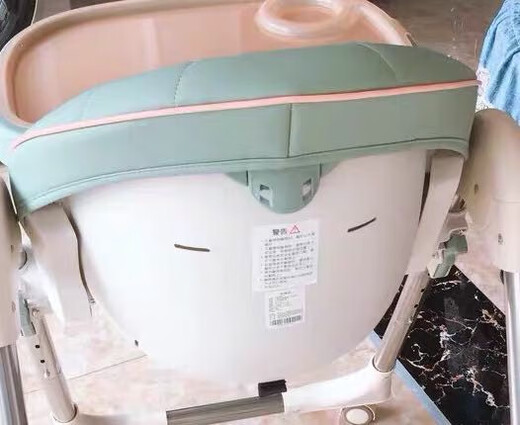 接运猫适合Besaby贝氏9202 贝麟儿儿童餐椅坐垫PU座垫防水防污无异味 灰色五点安全带白色备注