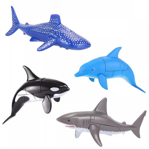 MPPMCK Hai -Verformung Roboter Spielzeug Kinder Marine Animal King Kong Junge Baby großer weißer Hai Meer großer weißer Hai 2555b