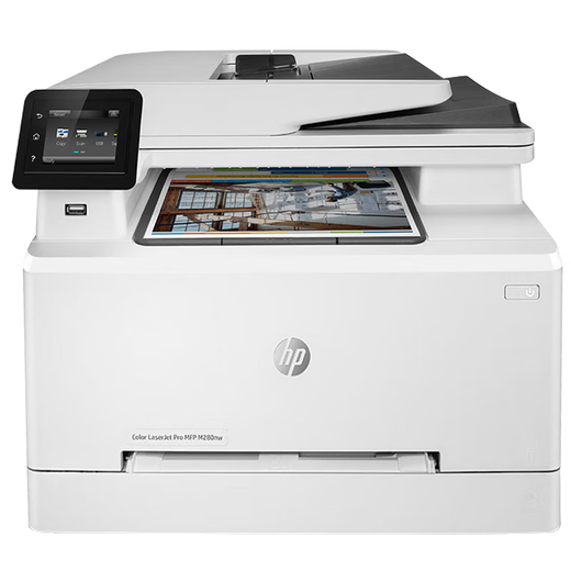 HP M180n color laser M181fw multi-function printer all-in-one copy scanning A4 business network office business three-in-one M281fdw M280n M280nw (document feeder + wireless network_21 pages per minute) Package 2