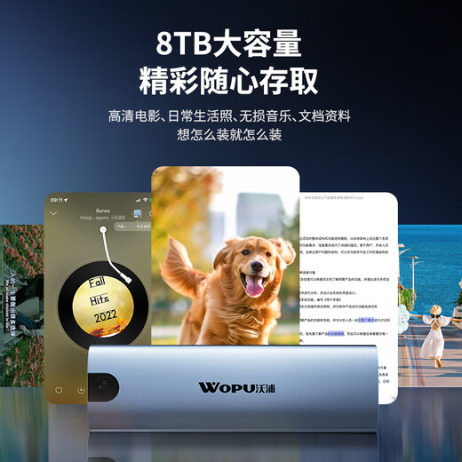 沃浦 M.2 NVMe/SATA双协议硬盘盒外置SSD移动固态硬盘读取器Pcie4 笔记本电脑苹果17手机兼容2280/2260