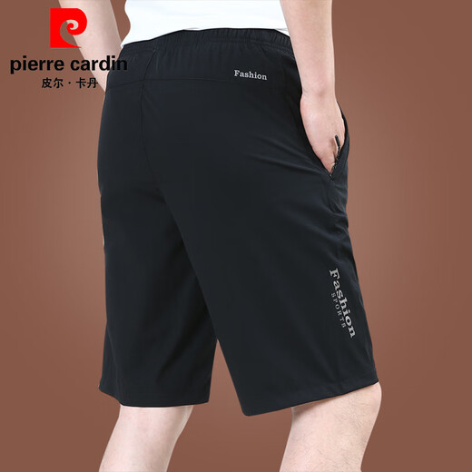 皮尔卡丹（pierre cardin）冰丝短裤男夏外穿宽松休闲裤子速干男士五分裤夏季薄款2025新款潮 9893A[浅灰]冰丝 M 170规格(100-115斤)