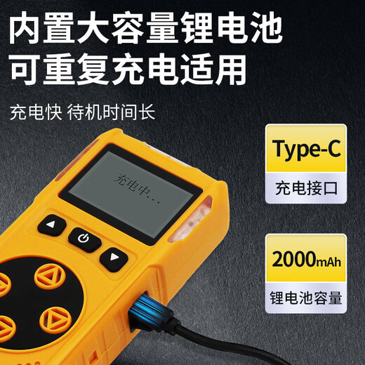 EDKORS four-in-one gas detector combustible oxygen carbon monoxide hydrogen sulfide limited space toxic and harmful alarm