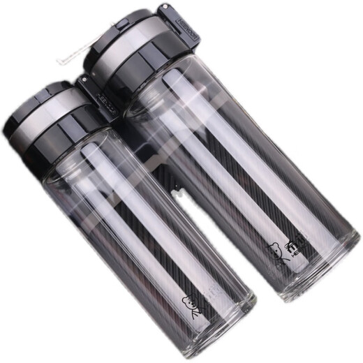 Heenoor (Heenoor) mit dem Auto montierte, eingedickte einschichtige Glas Tasse Tee Leck Männer große Kapazität Tee Tasse Tragbarer Aufzug Ring 6 6076-695 ml+ Tasse Set Tasse