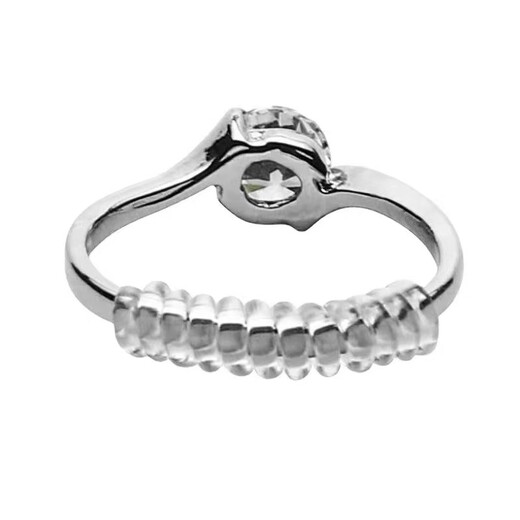 Ring size adjuster with invisible inner sticker. If the diamond ring is too big, change the elastic size of the ring. Fixed line. Anti-slip artifact. D type 5mm flat type.