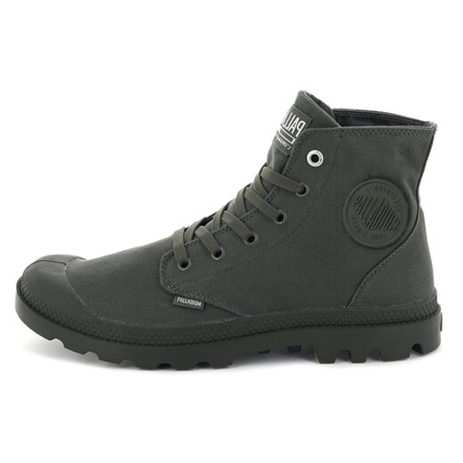 PALLADIUM Mono Chrome Academy trendy wear-resistant high-top casual canvas shoes, men and women, military green 42