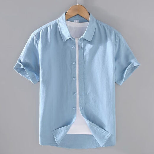 
ZoScheter men's linen long-sleeved shirt linen men's Japanese casual loose cotton linen shirt spring and summer outfit DN-9027 gray XL