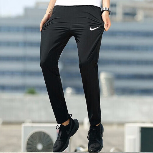 Nike (Nike) offizielle Hosen Männerhose 2025 Frühling Neue Sporthose Fitness-Training loser atmungsaktiver Herrengarderobe DM6627-010/Schwarz gewebt 30 s 165 Vorschlag 110-1jin [Jin gleich 0,5 kg]