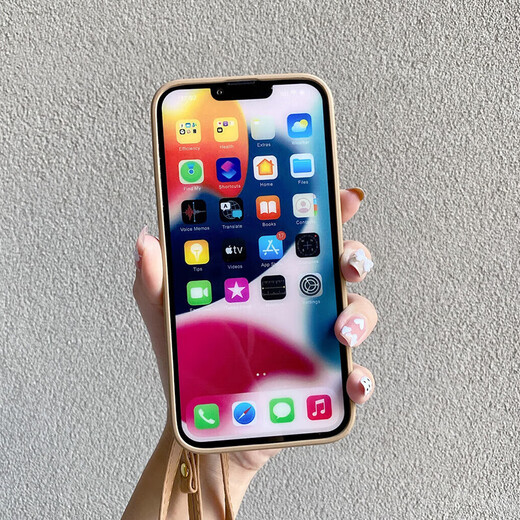 UECYXOP适用苹果16promax手机壳挂绳iPhone 16手机壳背带斜挎16手机壳简约奶茶色爱心零钱卡包镜头全包 【苹果手机壳带爱心卡包+斜跨挂绳 iPhone 16promax
