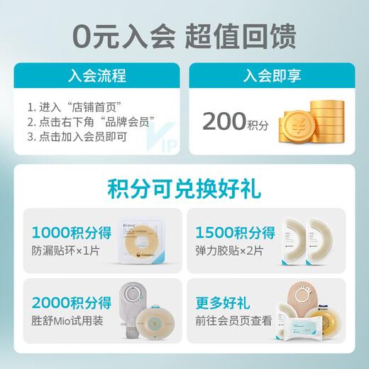 康乐保（Coloplast）胜舒Mio16961二件式造口袋底盘深凸 两件式造瘘底座 造口护理 5片