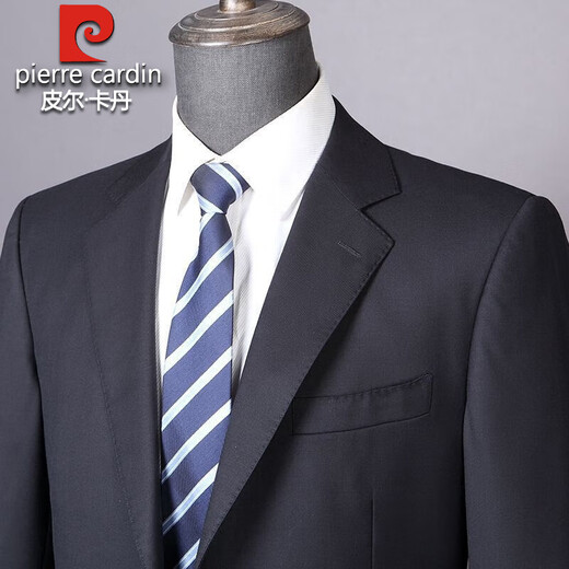 Pierre Cardin 100% Wool Suit Men's 2025 Autumn New Business Professional Formal Work Wear Suit Two-piece Suit Qing M 170