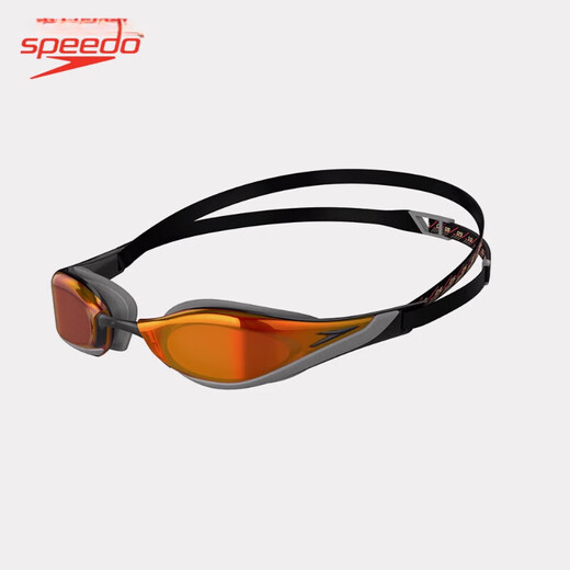 Speedo/Speedo Wangshun same style sharkskin pure sight anti-fog racing coating swimming goggles imported from Japan, yellow/smoke gray flat