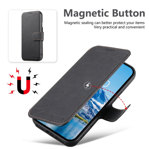 Jinhao iPhone16Pro Max Case de teléfonos móviles 15 Flip Cubierta Dos en uno Carga magnética de un solo fondo 14 Apple 13 Case protector 12 Soporte de inclinación completa de inclinación completa Tarjeta de cobertura de cobertura de cuero genuina Magnetic Succión magnética de dos en uno.