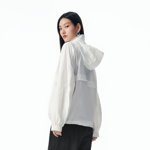 
Peacebird [same style in the mall] Women's shoulder-drop silhouette popular short jacket 2025 new A3BBF3P04 Champagne White L 165