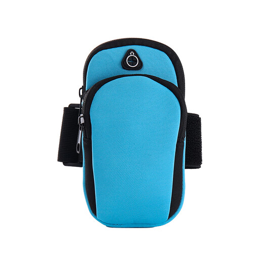Outdoor cycling sports arm bag fitness portable storage bag mobile phone bag sports mobile phone case running arm bag blue