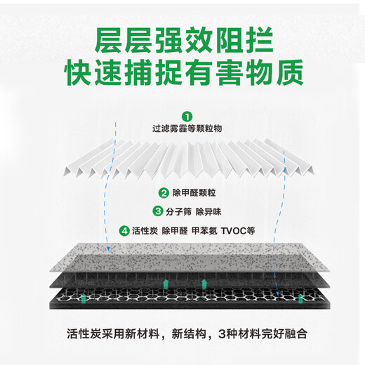 益澈适配三星空气净化器过滤网滤芯除二手烟除甲醛家用配件 AX40J5008/5006/5009