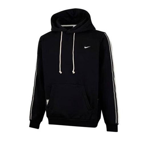 Nike (Nike) Offizielles Sweatshirt-Männer-Top für den Frühling Neues CNY Dragon Jahr Limited Fleece Casual Sportswear Kapuzenpullover HJ3882-010 Schwarz/helles Elfenbein Weiß XL