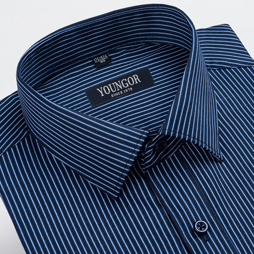 CEO Yageol Long Sleeve Shirt Herren 2025 Neues reines Baumwoll-No-Eisen-Casual High-End-High-End-Profi-Hemd mit mittlerem Alter 6623 38 (empfohlen 100-115jin [Jin ist gleich 0,5 kg])