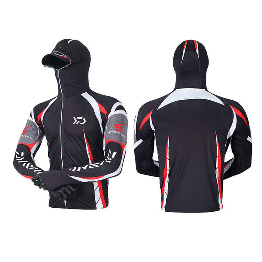 New ice silk fishing suit, breathable and cool fishing sun protection suit, anti-mosquito sea fishing men's fishing quick-drying underwear, white 102 white 2XL