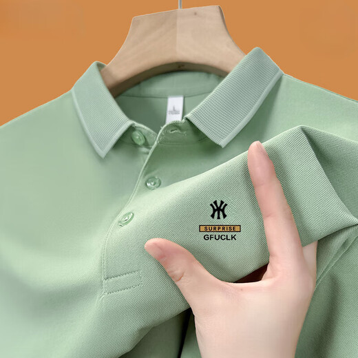 CZCM Light Luxury High-End-Marke Kurzärärmelte Polo-Hemd für Herren-T-Shirt Lose Casual Callar Business Top Sommer New Style Y1polo-Shirt-Grey 3xl 165-180Jin [Jin gleich 0,5 kg]