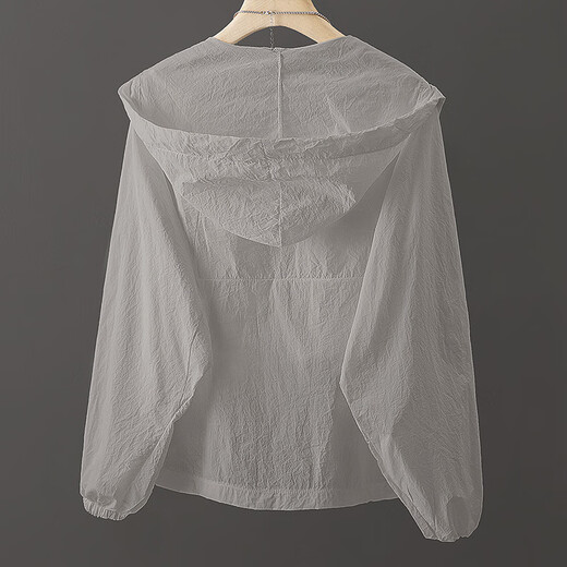 丝柏舍连帽外套2025夏装新款女装时尚简约宽松款通勤长袖上衣