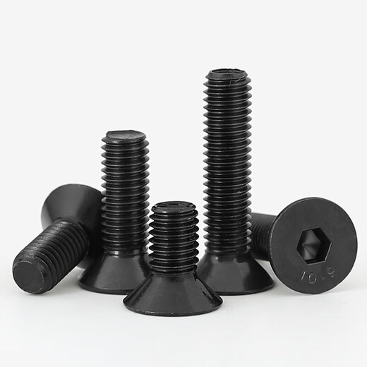 
Sakura 10.9-level high-strength hexagon screw black countersink flat head screw flat cup bolt screw DIN7991 M3*12200 full teeth