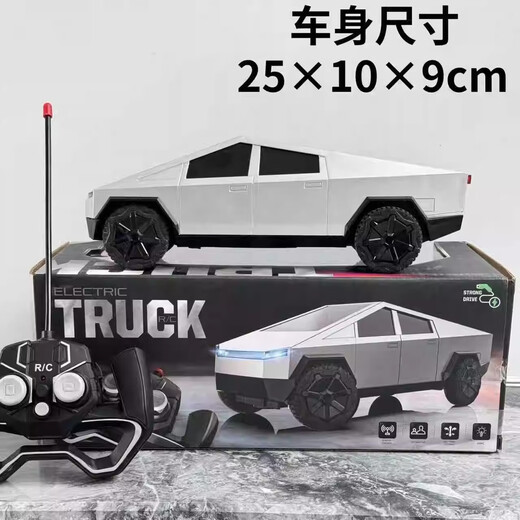 Children's simulation remote control toy car Tesla Cyber electric racing toy drop-resistant car model boy gift Tesla remote control racing car