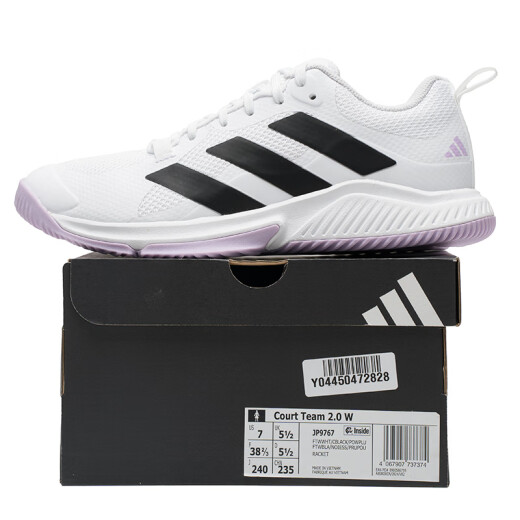 
Adidas women's shoes and sneakers 25 summer new wear-resistant comfortable breathable badminton shoes trendy fashion low top casual shoes JP9767/new model 39