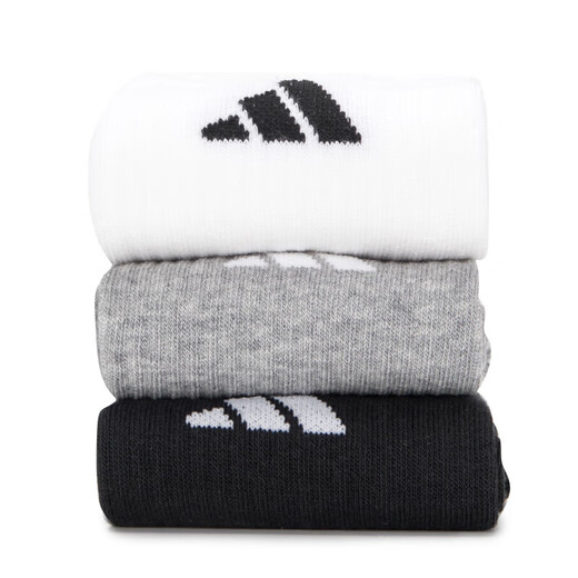 
Adidas Adidas new breathable sports socks triple suit men and women casual socks 2025 new color mid-tube socks JC9272 M