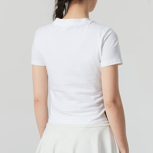 阿迪达斯 （adidas）短款T恤女夏季新款白色校园风半袖运动美式上衣修身短袖 JV9859/拍大一码 假一赔十 S 推荐85-110斤