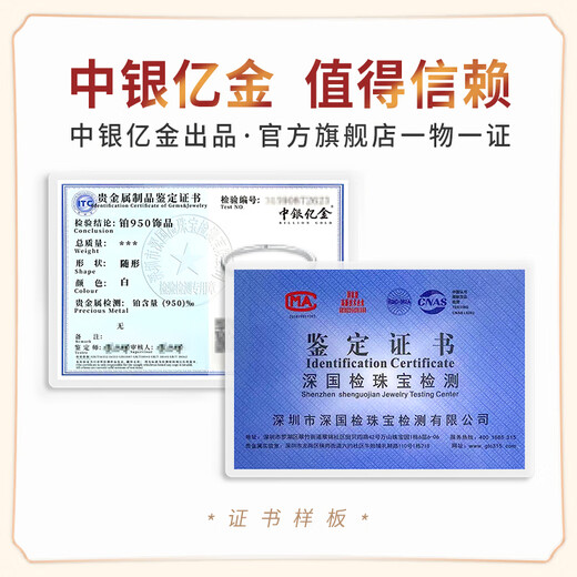 Bank of China Yijin PT950 Imperial Concubine Platinum Ring Bracelet Women's Platinum Bracelet Jewelry Birthday and Valentine's Day Gift for Girlfriend and Wife Imperial Concubine Plain Ring Open Bracelet Gold Weight Approximately 29g