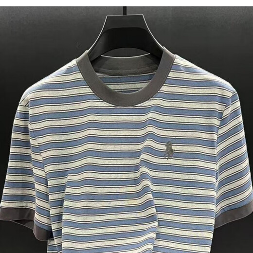 P.YH.ZHLOMY Victor Estación Europea Top Summer Summer Nueva camiseta NZN1396 Stripe 2XL [150-170]