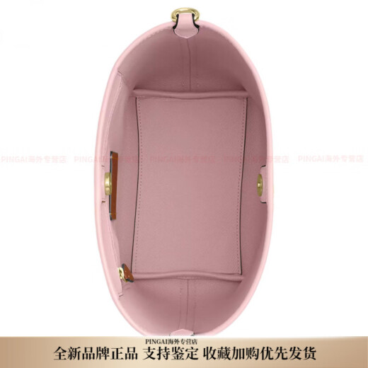 Entren City Bucket 17 Logotipo de metal lienzo recubierto Backet Bag Shoulse Bolse Small Women's Color Basic Pack (bolsa + bolsa de polvo)