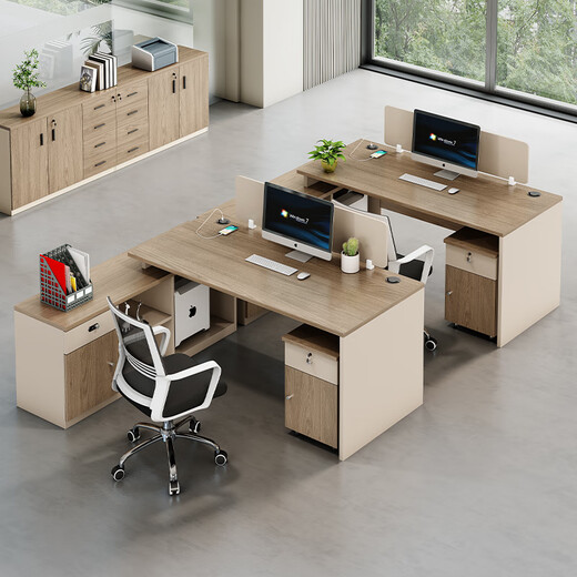 Semphia staff desk simple modern financial table screen booth office desk and chair combination single seat