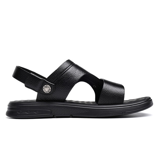Goldene Affen Sandalen Herren 2025 Neue große Strandschuhe Sommer atmungsaktive Schuhe Outdoor Fashion Casual Schuhe Schwarz 46