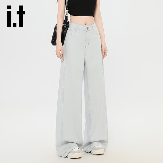 Izzue It [LAISER MINDE STYLE] Pantalon à jambes droites en vrac pour les femmes en vrac et pantalon largement largement
