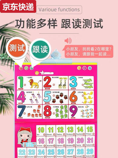 奇立彩幼儿童发声点读学习书宝宝早教机神器充电玩具拼音唐诗中英文 幼小衔接2-11岁点读书-充电款